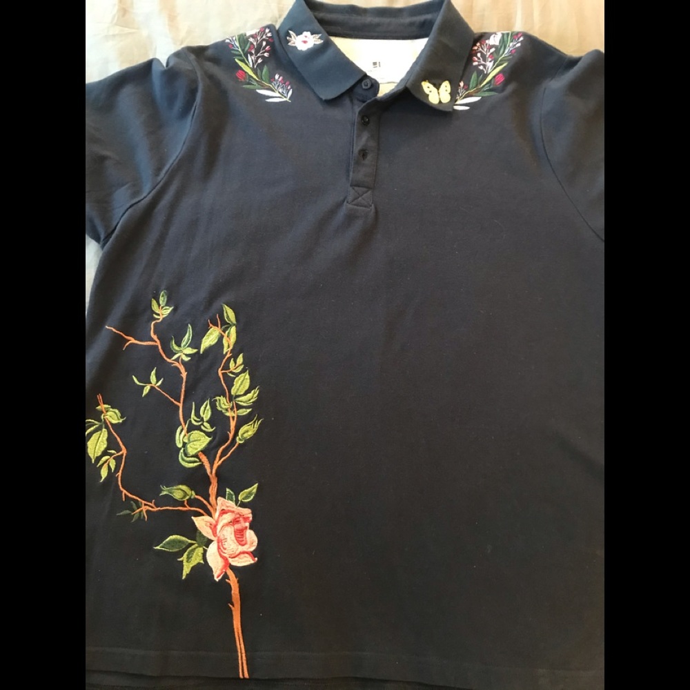 Embroidered Polo Shirt by Standard Issue NWT XXL